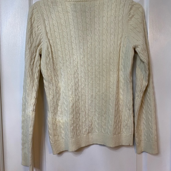 C Wonder by Chris Burch (Tory’s ex-husband) off white cable knit sweater size M - Picture 5 of 5